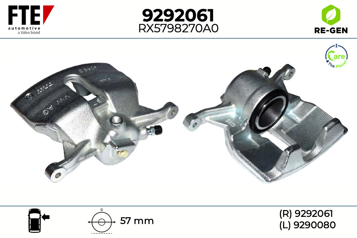 Étrier de frein FTE automotive GmbH ref. 9292061