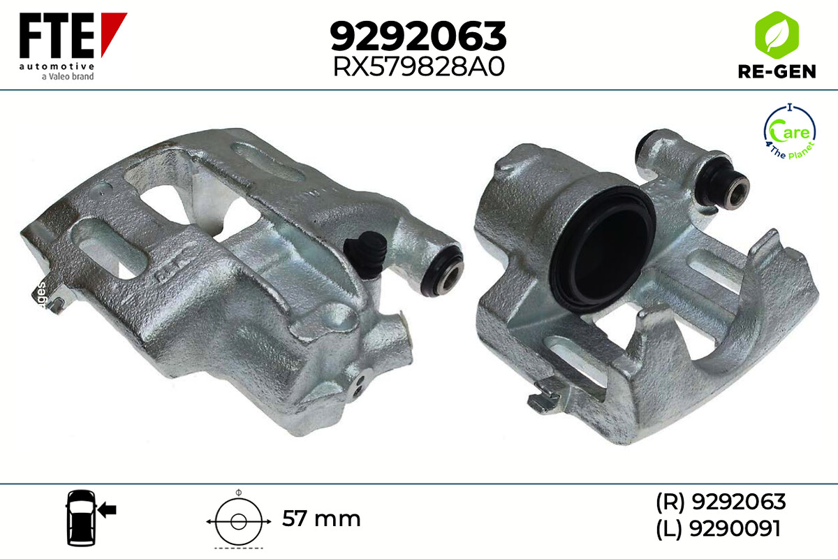 Étrier de frein FTE automotive GmbH ref. 9292063