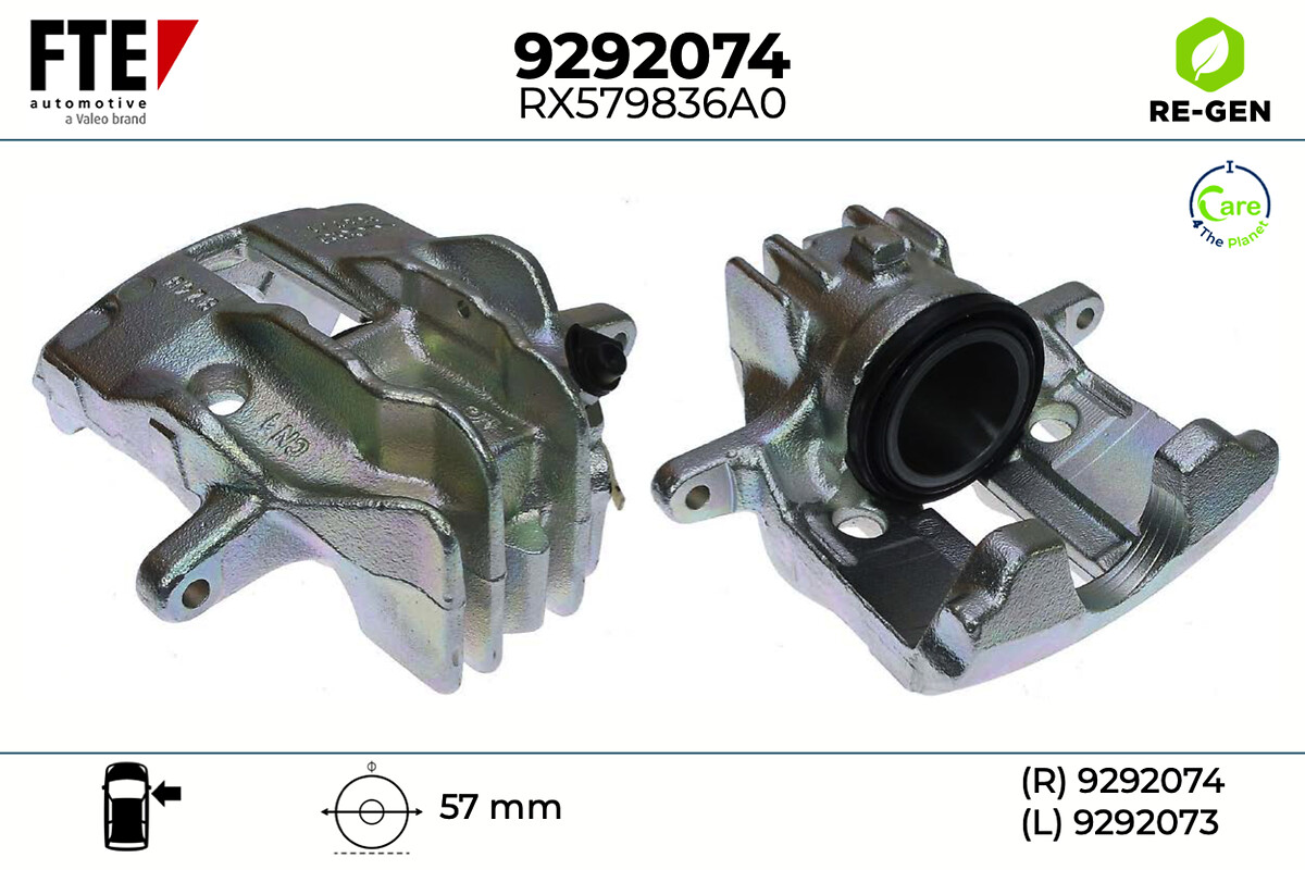 Étrier de frein FTE automotive GmbH ref. 9292074