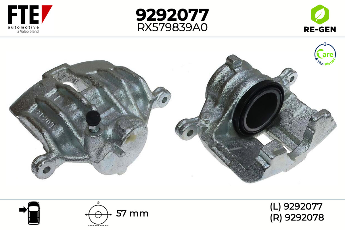 Étrier de frein FTE automotive GmbH ref. 9292077