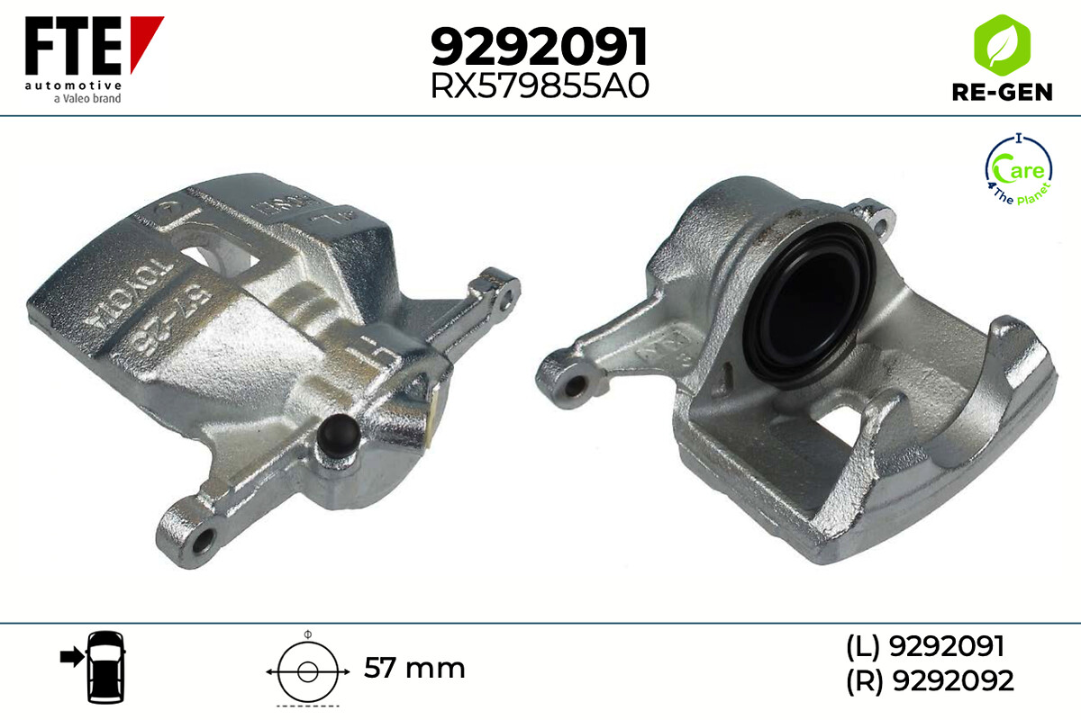 Étrier de frein FTE automotive GmbH ref. 9292091