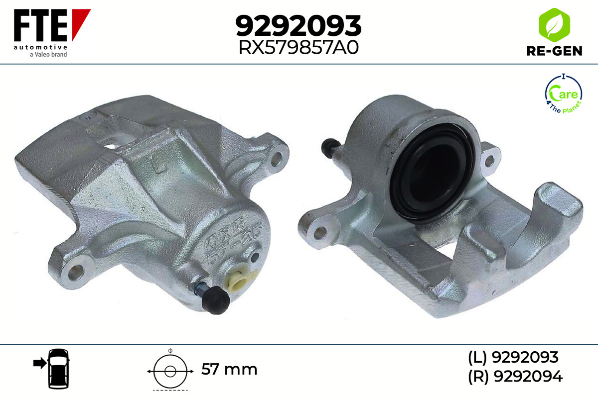 Étrier de frein FTE automotive GmbH ref. 9292093