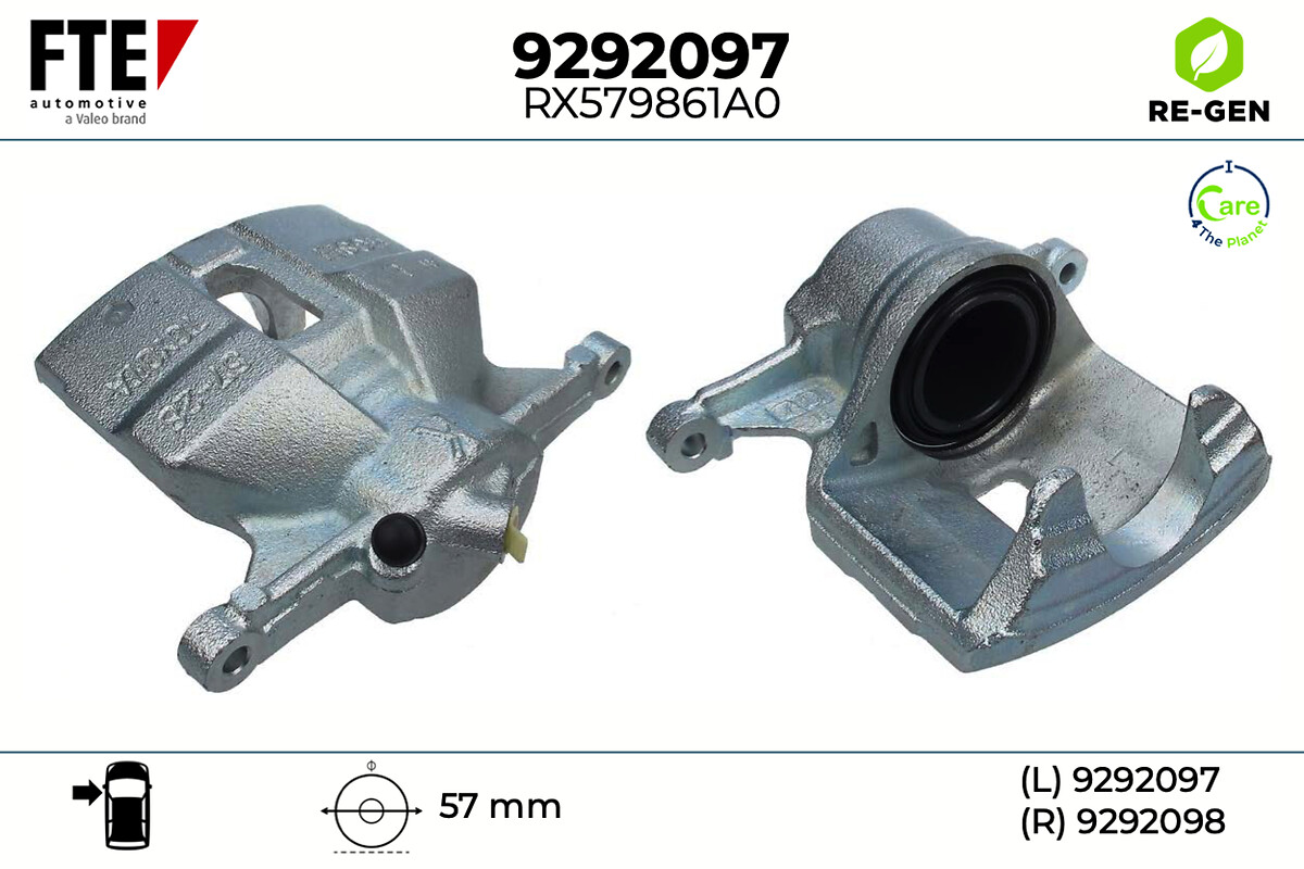 Étrier de frein FTE automotive GmbH ref. 9292097