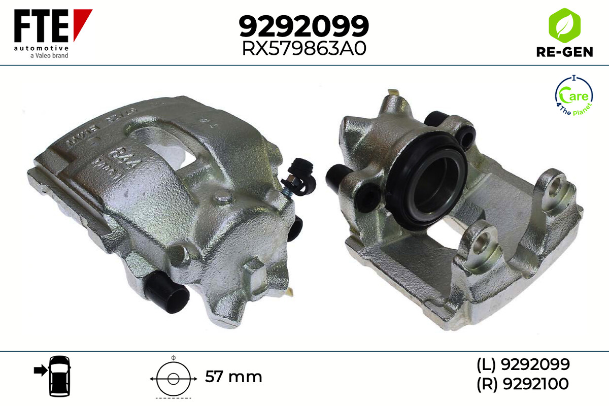 Étrier de frein FTE automotive GmbH ref. 9292099