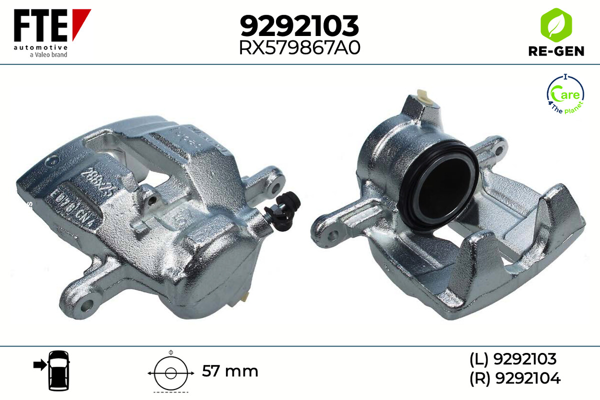 Étrier de frein FTE automotive GmbH ref. 9292103