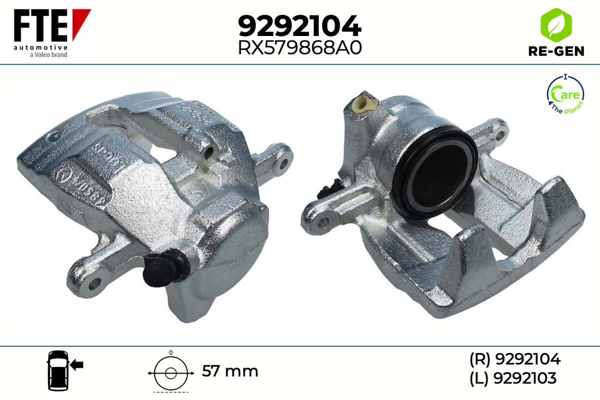 Étrier de frein FTE automotive GmbH 9292104