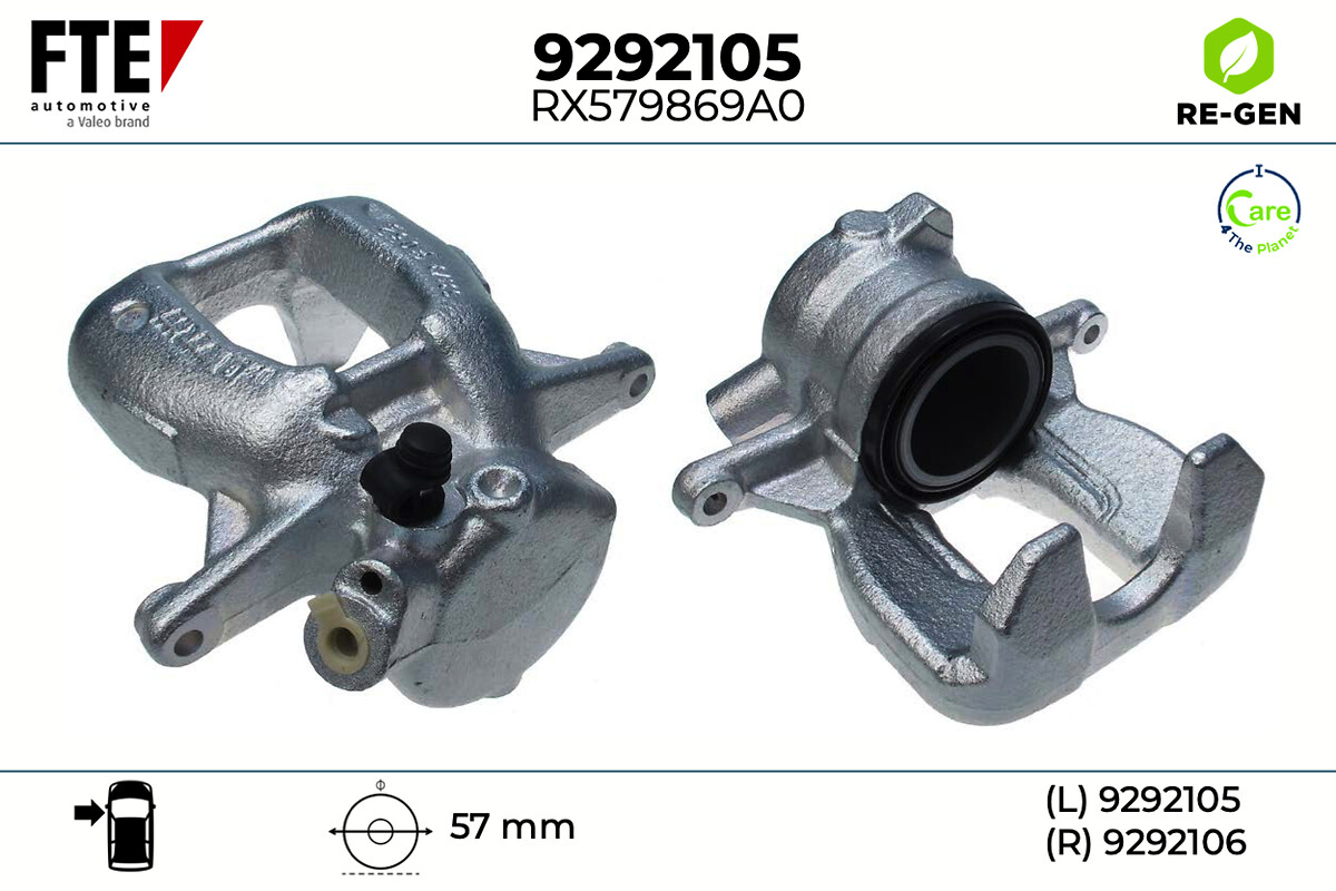 Étrier de frein FTE automotive GmbH ref. 9292105