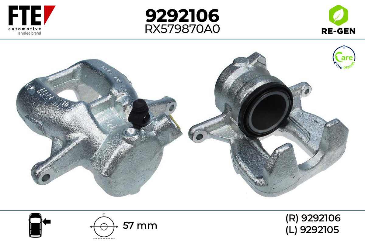 Étrier de frein FTE automotive GmbH ref. 9292106