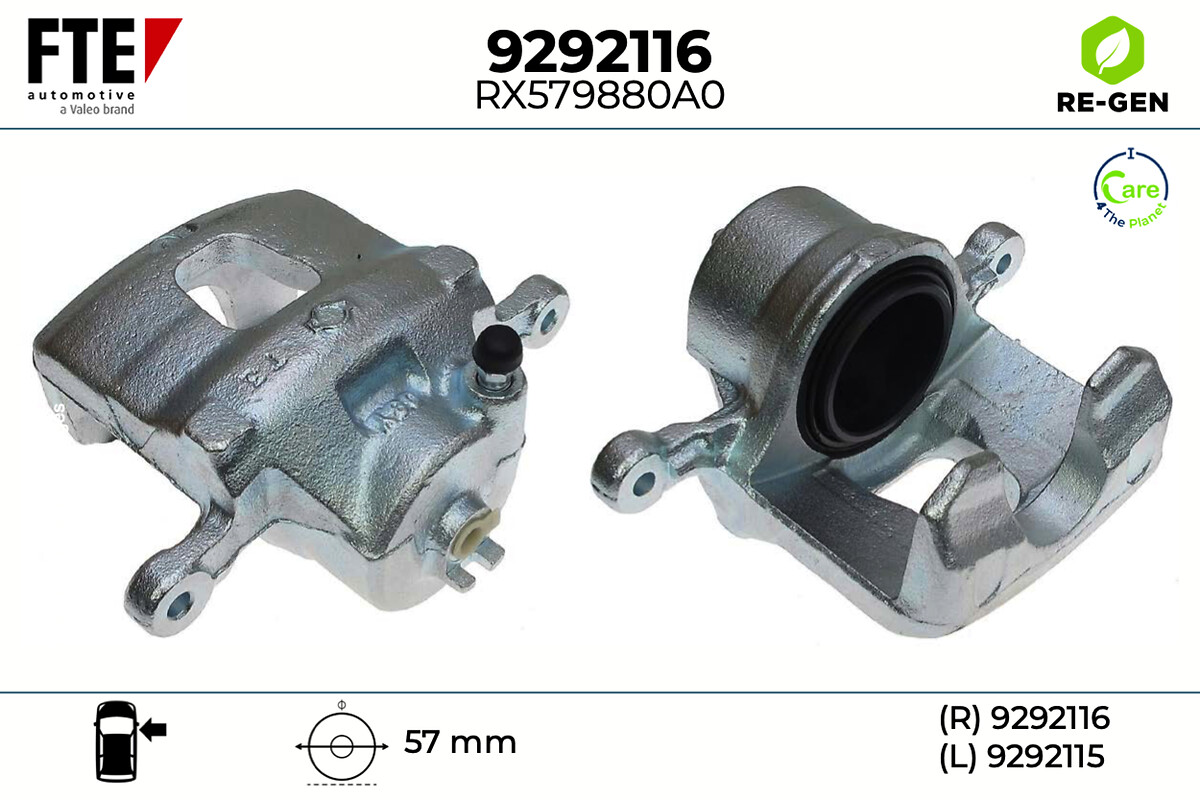 Étrier de frein FTE automotive GmbH ref. 9292116