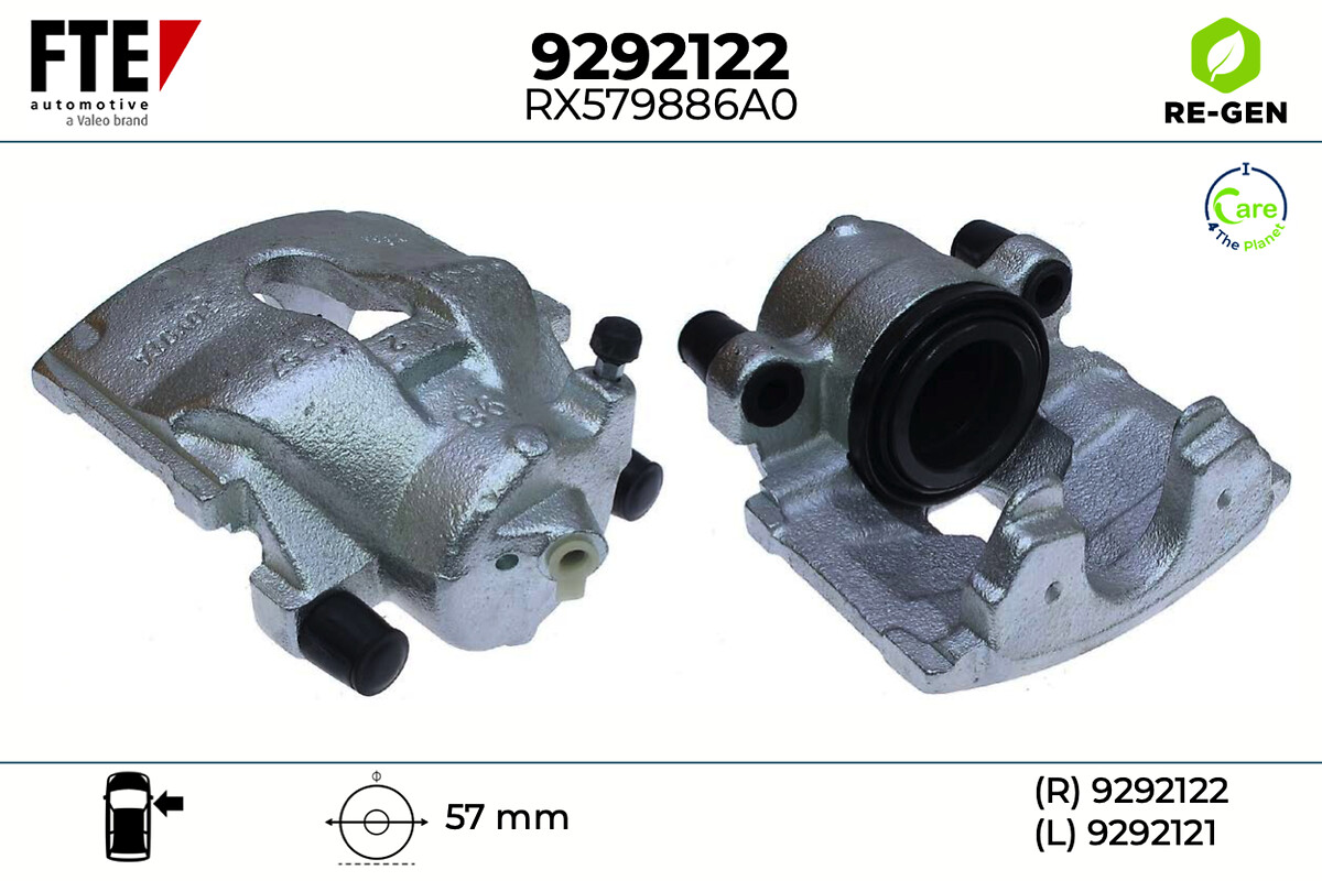 Étrier de frein FTE automotive GmbH ref. 9292122