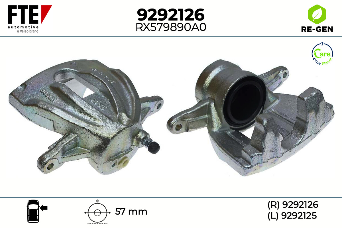 Étrier de frein FTE automotive GmbH ref. 9292126