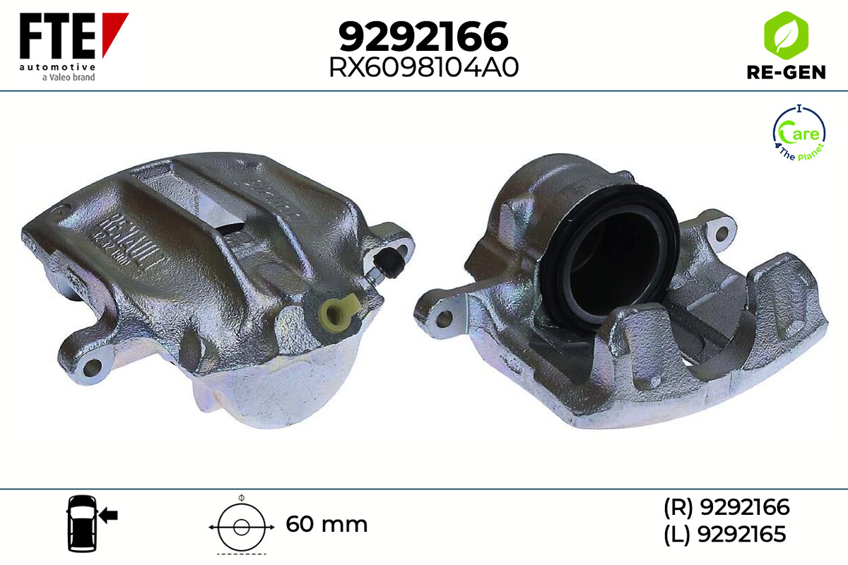 Étrier de frein FTE automotive GmbH ref. 9292166