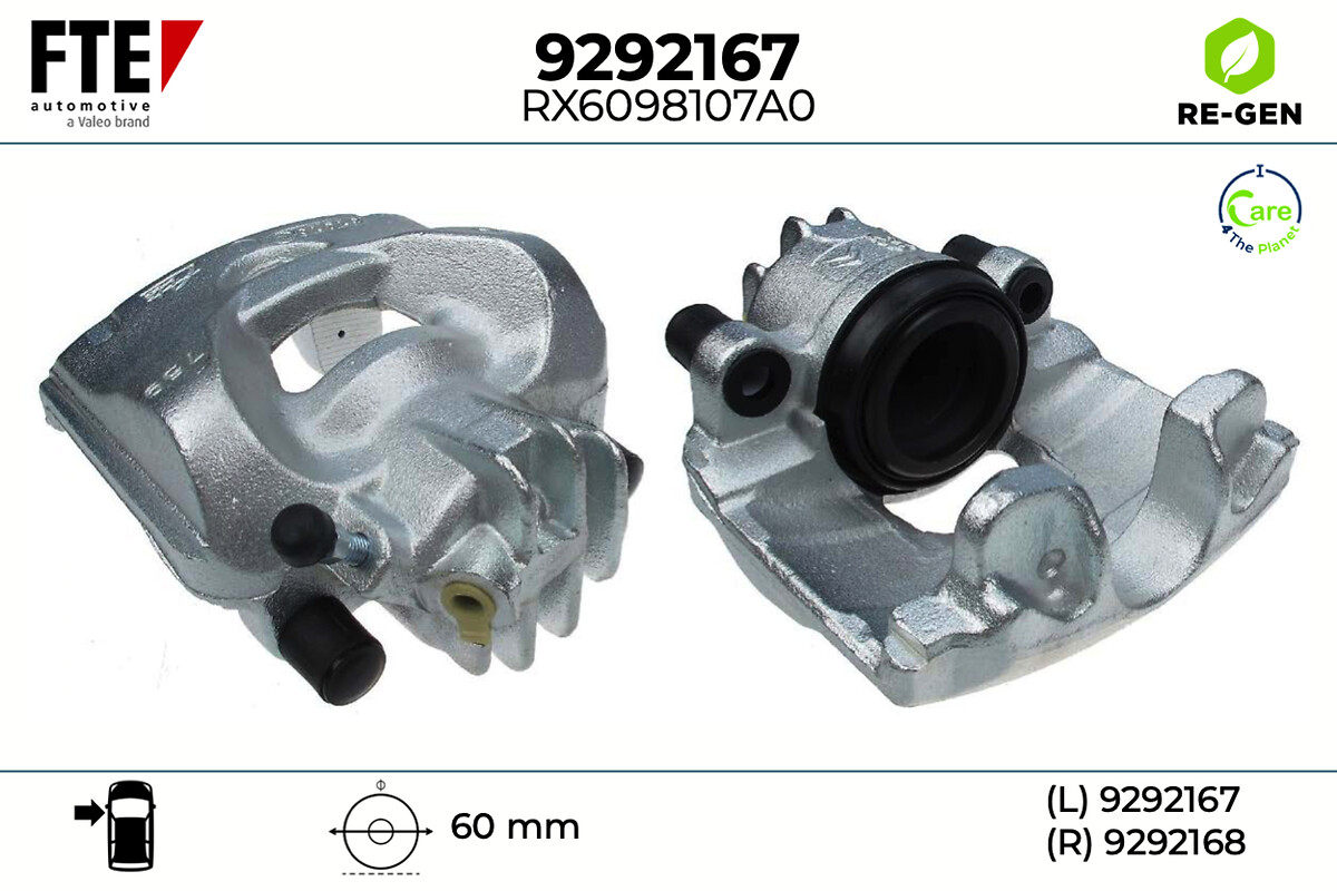 Étrier de frein FTE automotive GmbH ref. 9292167