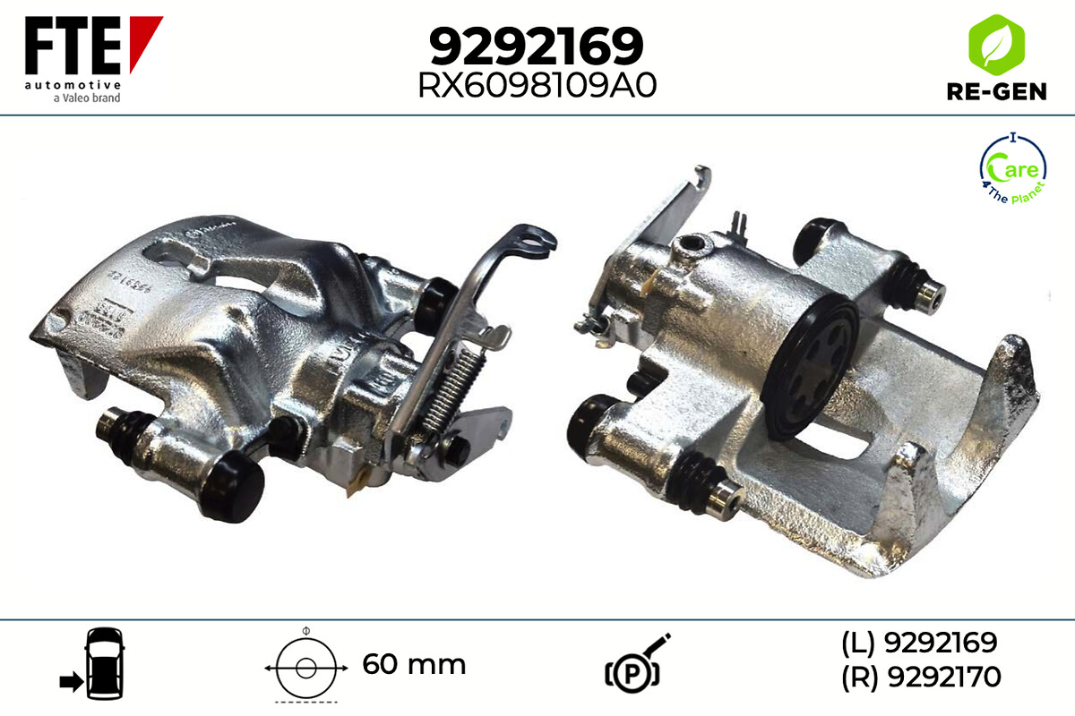Étrier de frein FTE automotive GmbH ref. 9292169