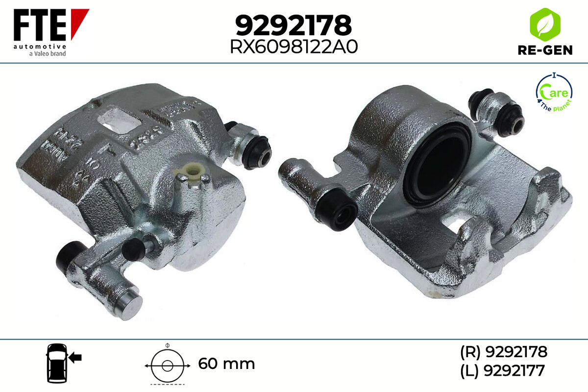Étrier de frein FTE automotive GmbH ref. 9292178