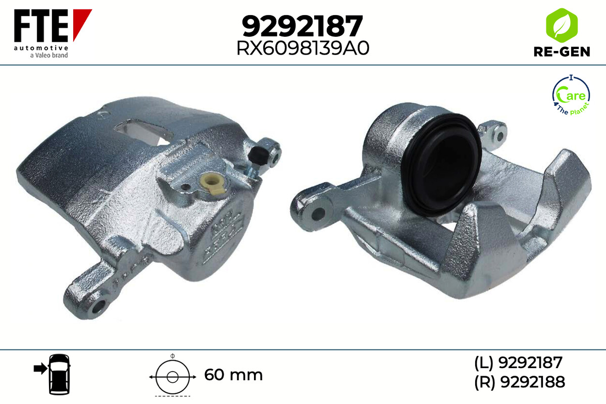Étrier de frein FTE automotive GmbH ref. 9292187
