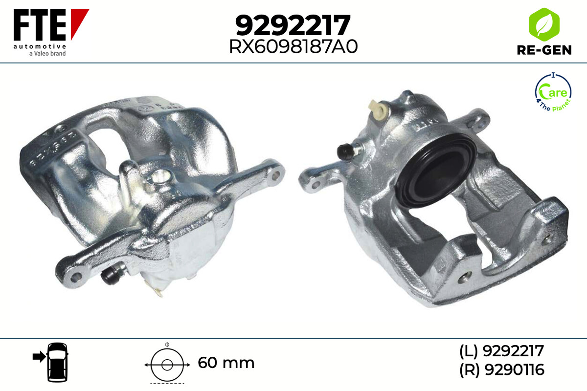 Étrier de frein FTE automotive GmbH 9292217