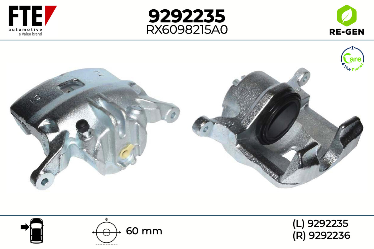Étrier de frein FTE automotive GmbH ref. 9292235