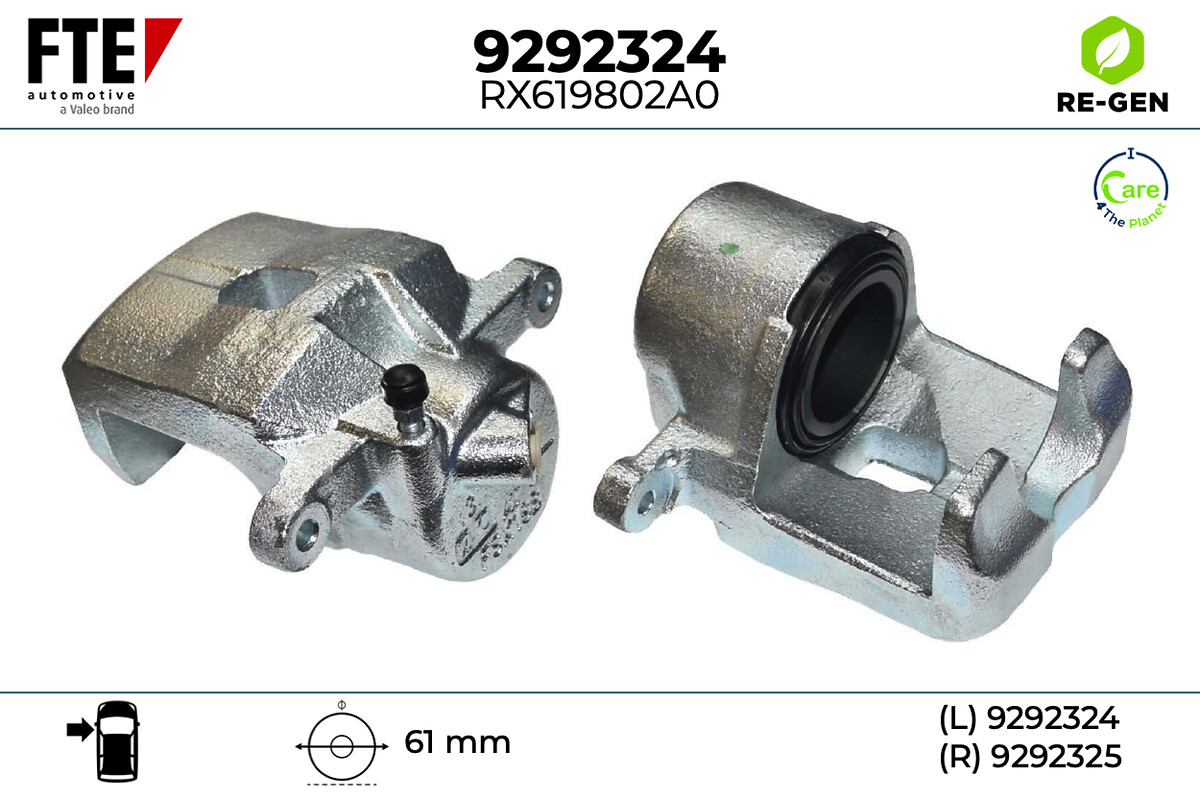 Étrier de frein FTE automotive GmbH ref. 9292324