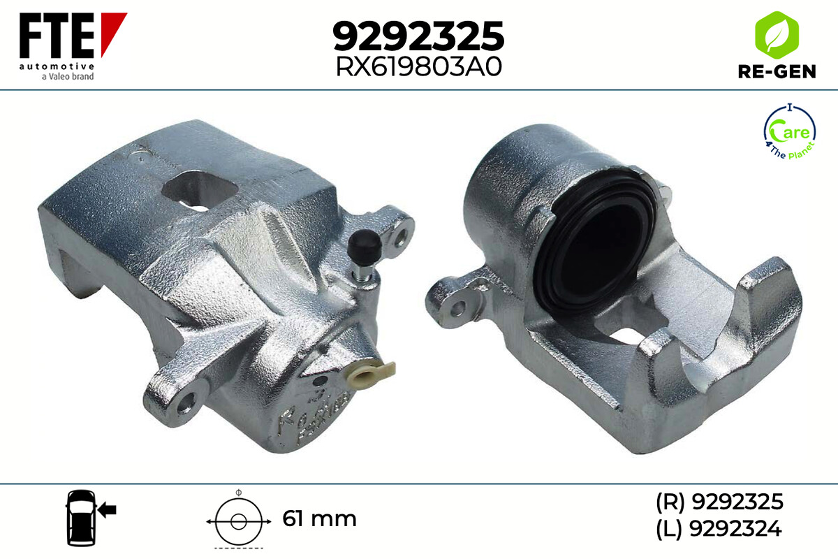 Étrier de frein FTE automotive GmbH ref. 9292325