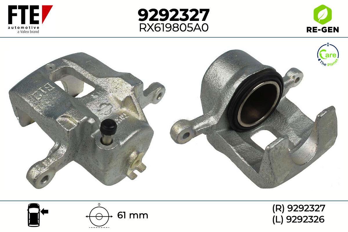 Étrier de frein FTE automotive GmbH ref. 9292327