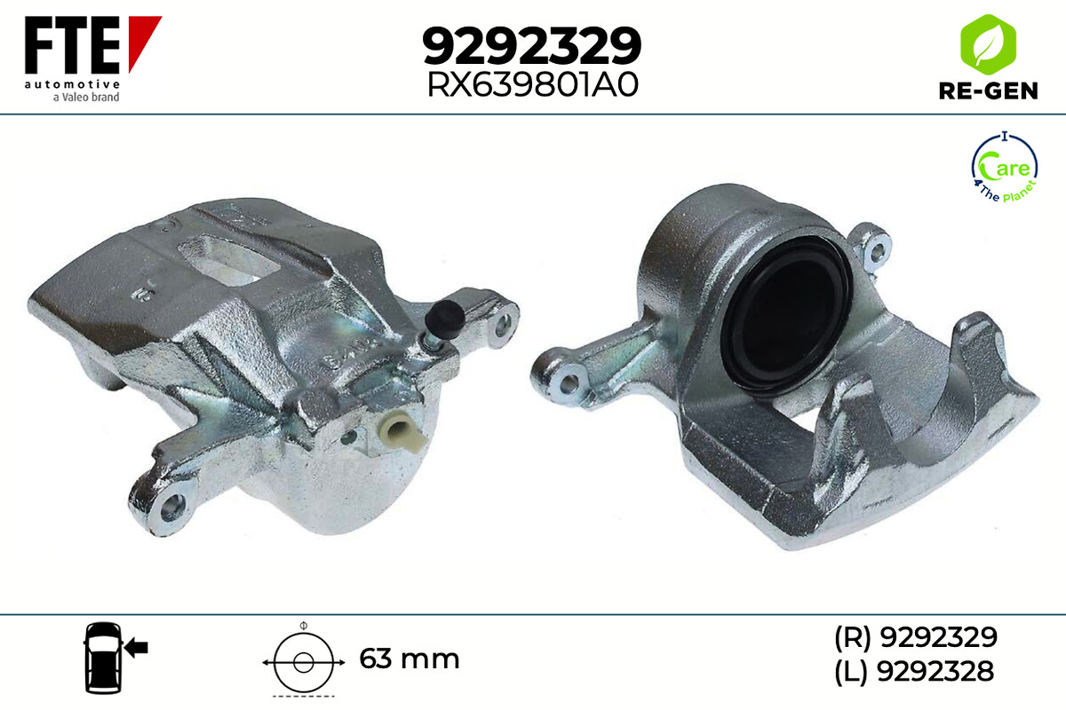 Étrier de frein FTE automotive GmbH ref. 9292329