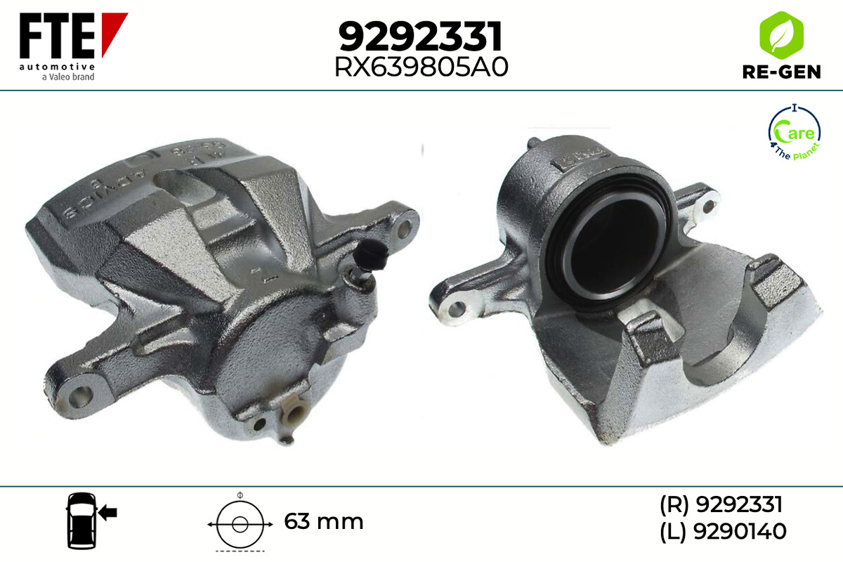 Étrier de frein FTE automotive GmbH ref. 9292331