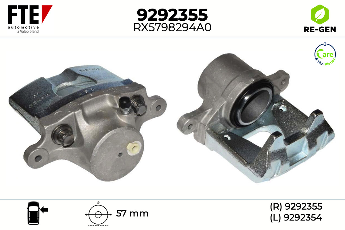 Étrier de frein FTE automotive GmbH ref. 9292355
