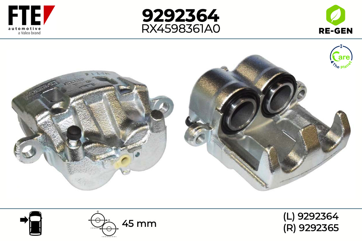 Étrier de frein FTE automotive GmbH ref. 9292364