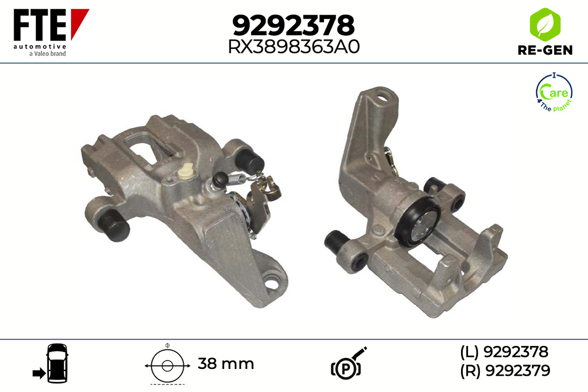 Étrier de frein FTE automotive GmbH ref. 9292378