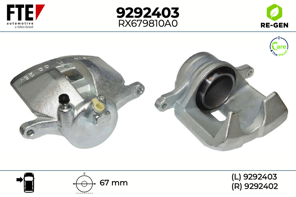Étrier de frein FTE automotive GmbH ref. 9292403