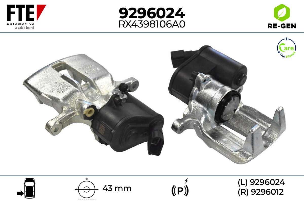 Étrier de frein FTE automotive GmbH ref. 9296024