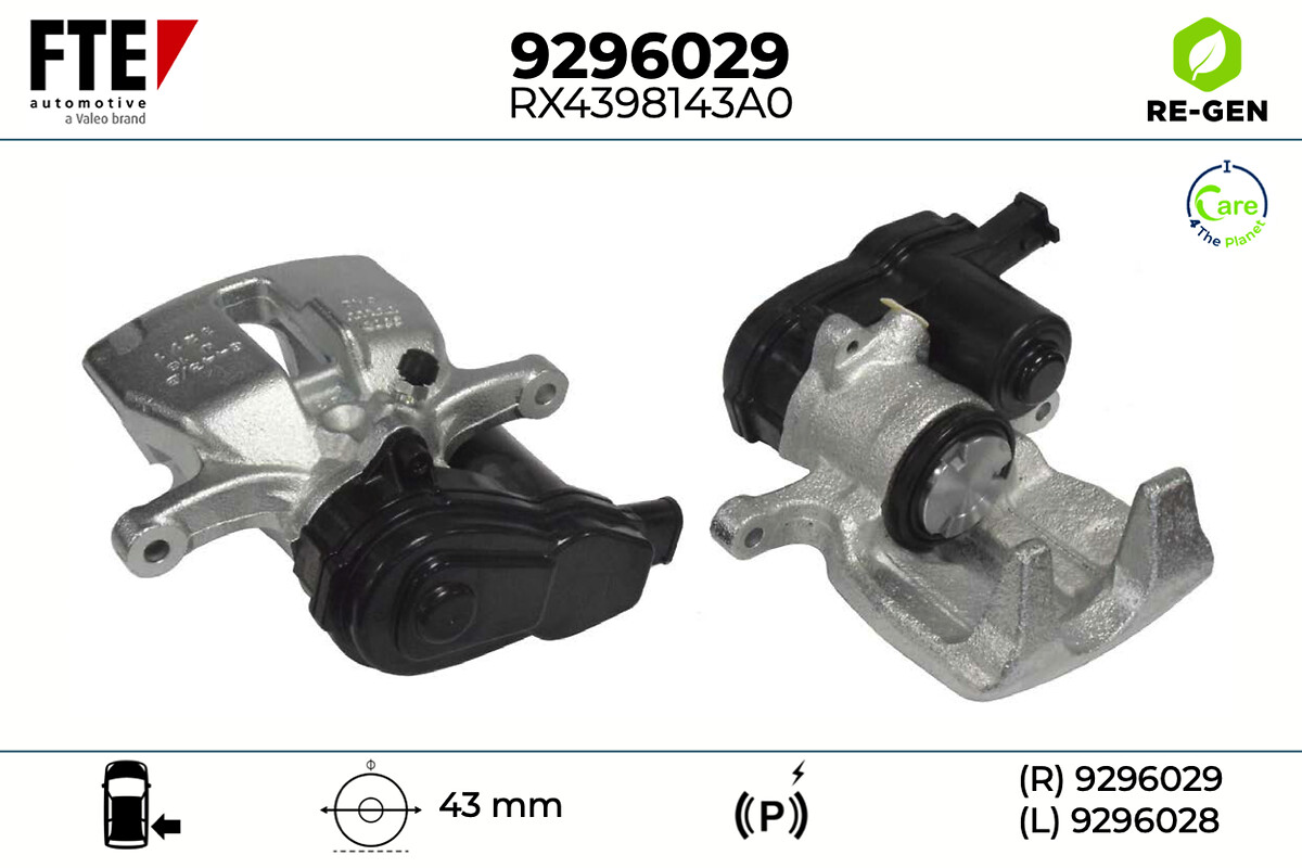 Étrier de frein FTE automotive GmbH ref. 9296029