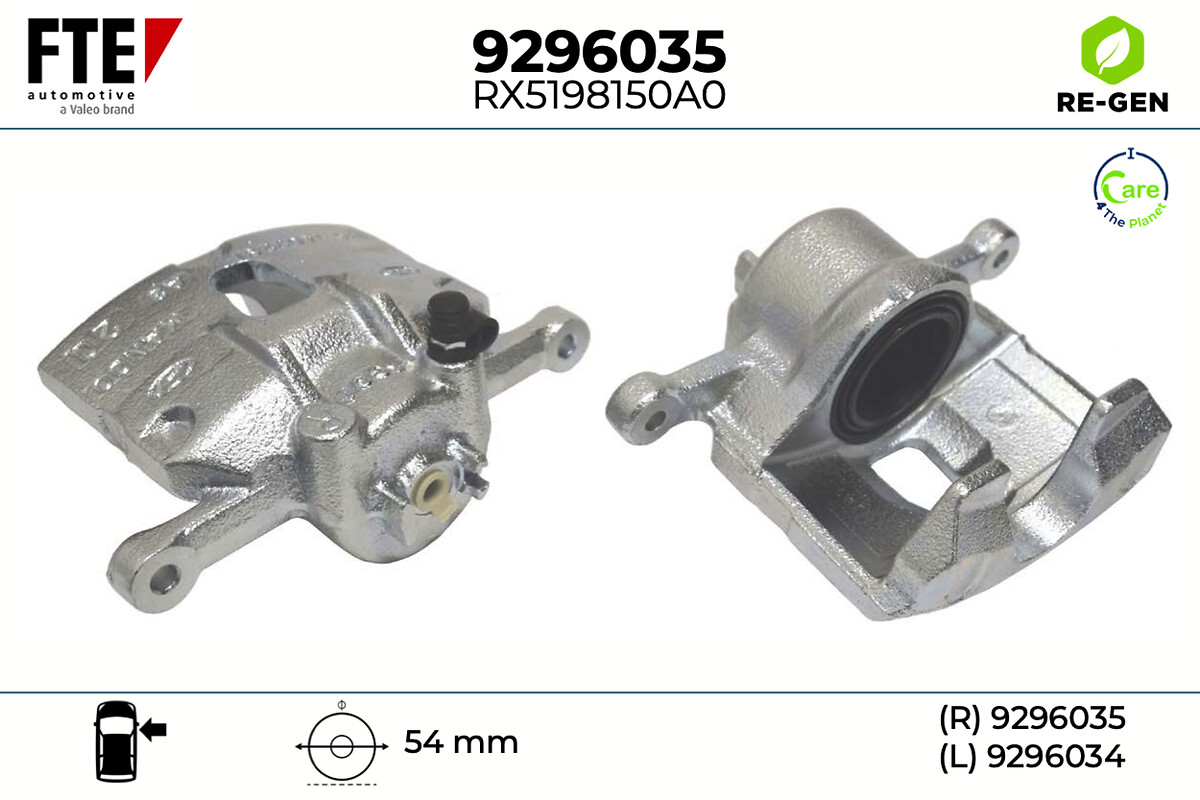 Étrier de frein FTE automotive GmbH ref. 9296035