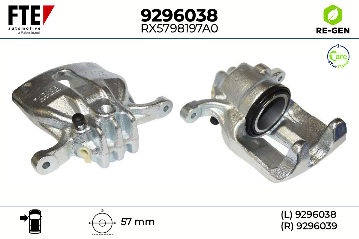 Étrier de frein FTE automotive GmbH ref. 9296038