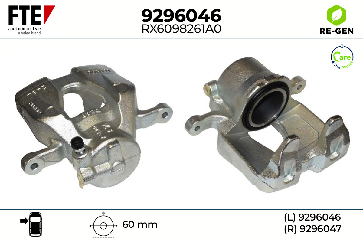 Étrier de frein FTE automotive GmbH ref. 9296046