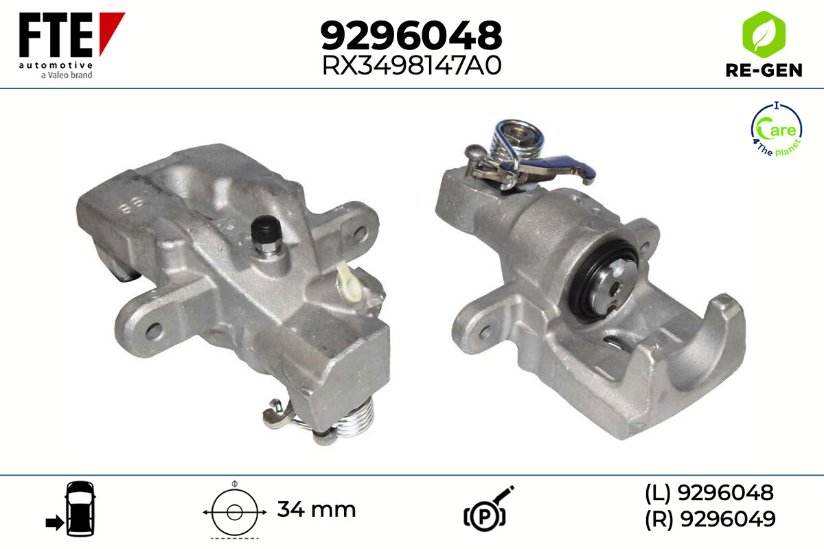 Étrier de frein FTE automotive GmbH ref. 9296048