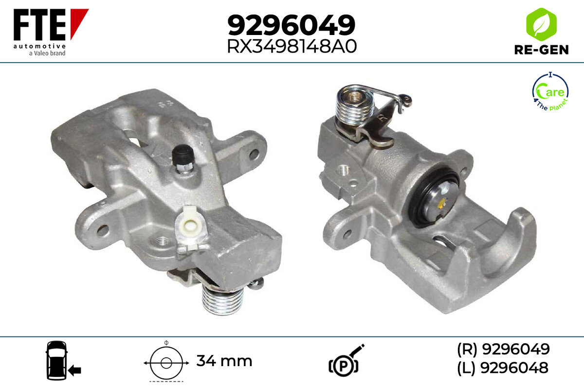 Étrier de frein FTE automotive GmbH ref. 9296049