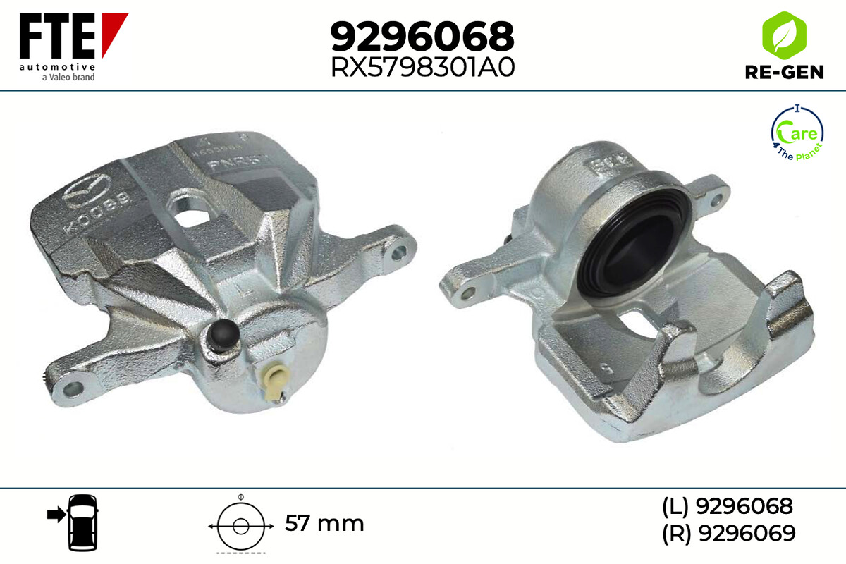 Étrier de frein FTE automotive GmbH ref. 9296068