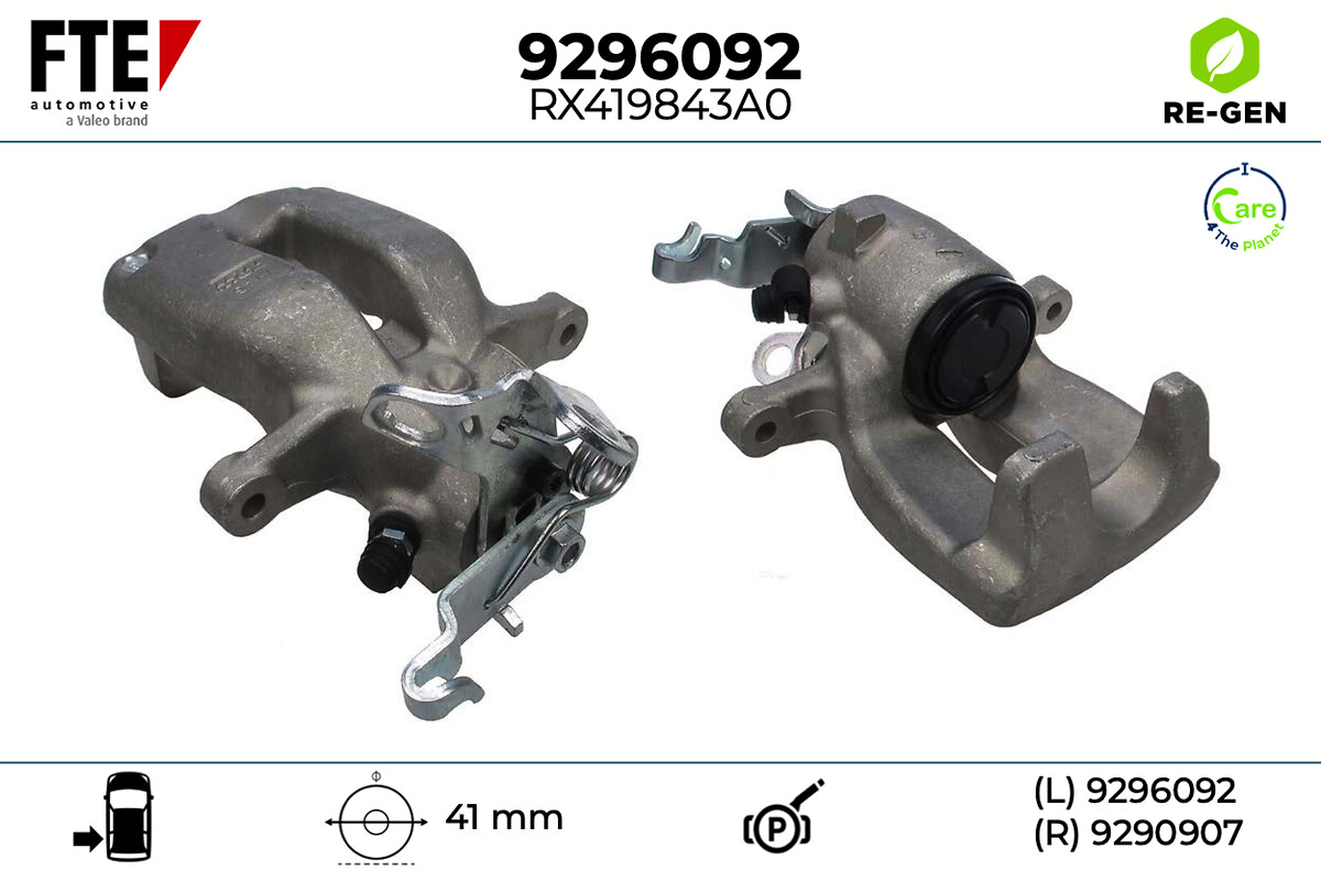 Étrier de frein FTE automotive GmbH ref. 9296092