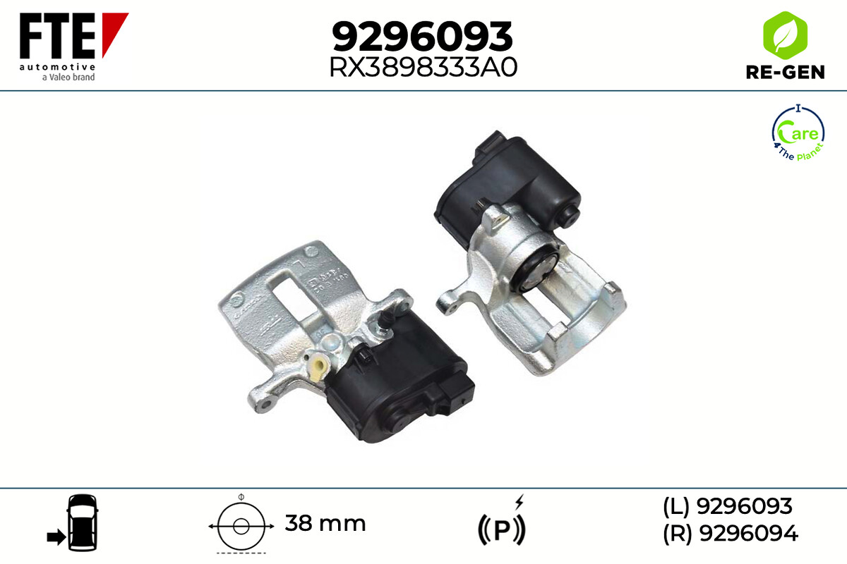 Étrier de frein FTE automotive GmbH ref. 9296093