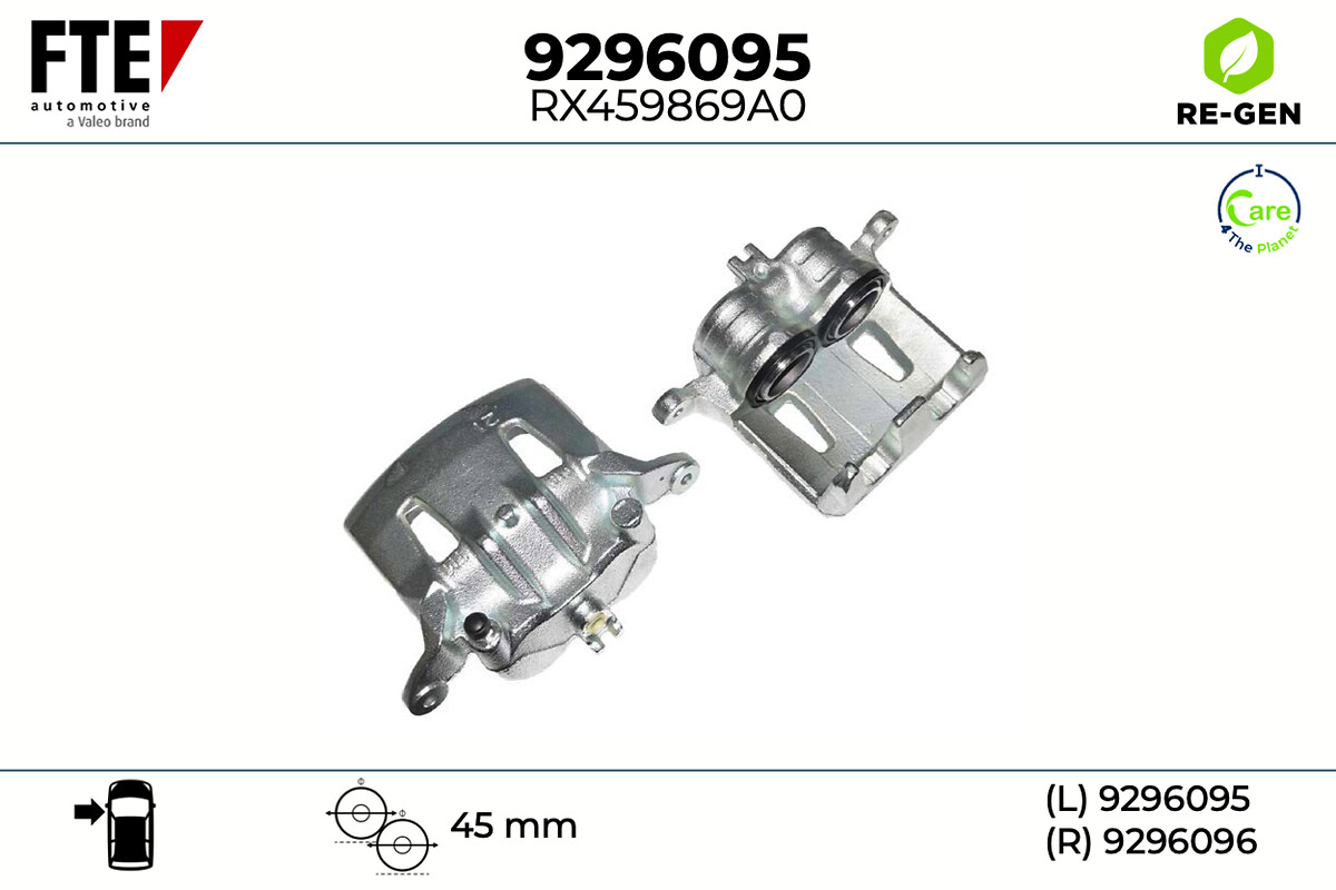 Étrier de frein FTE automotive GmbH ref. 9296095