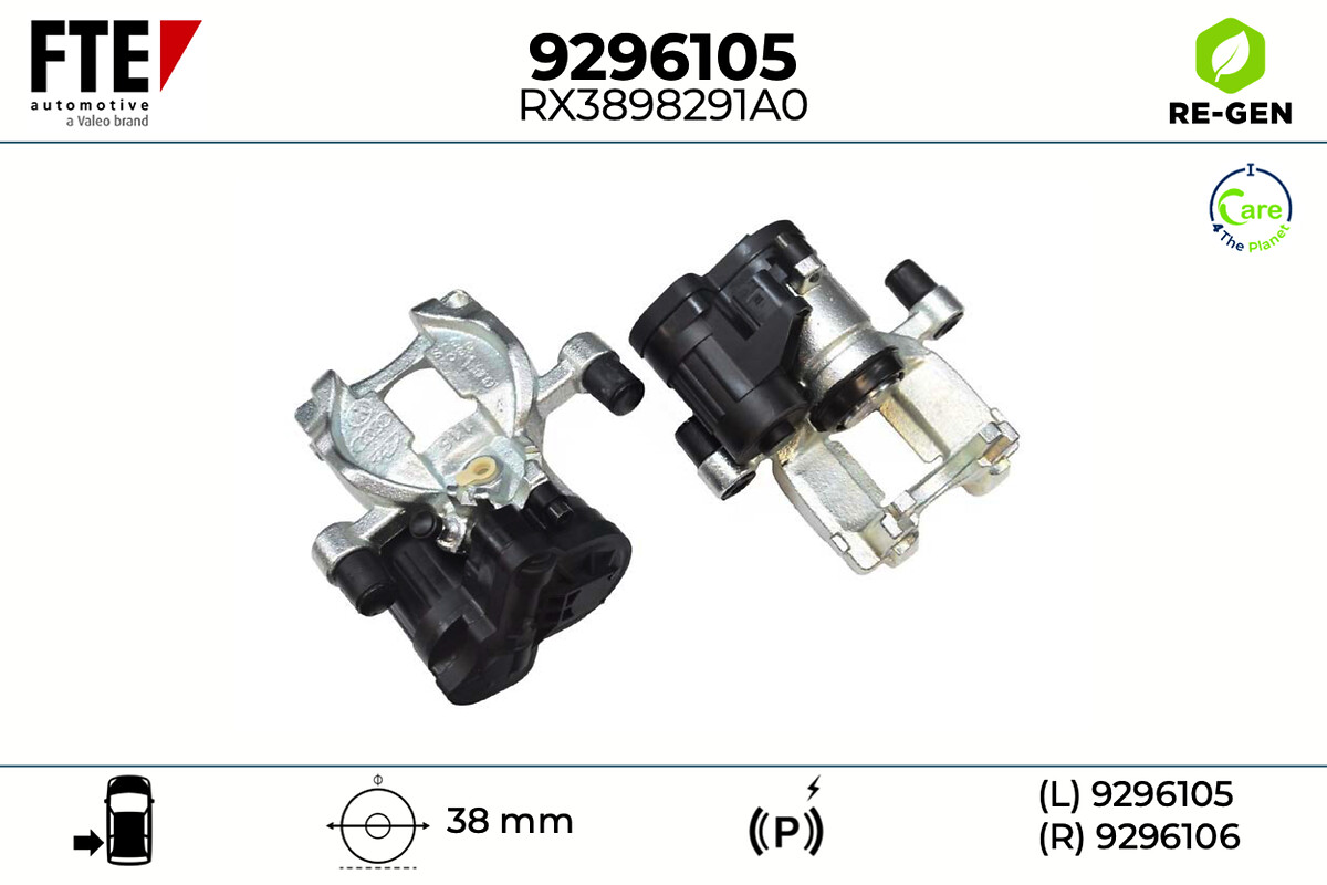Étrier de frein FTE automotive GmbH ref. 9296105