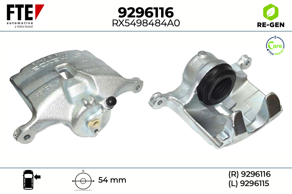 Étrier de frein FTE automotive GmbH ref. 9296116
