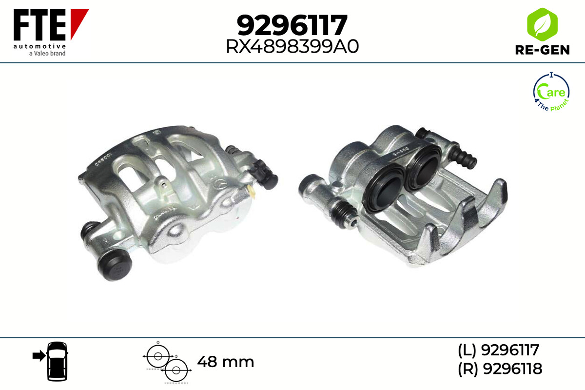 Étrier de frein FTE automotive GmbH ref. 9296117