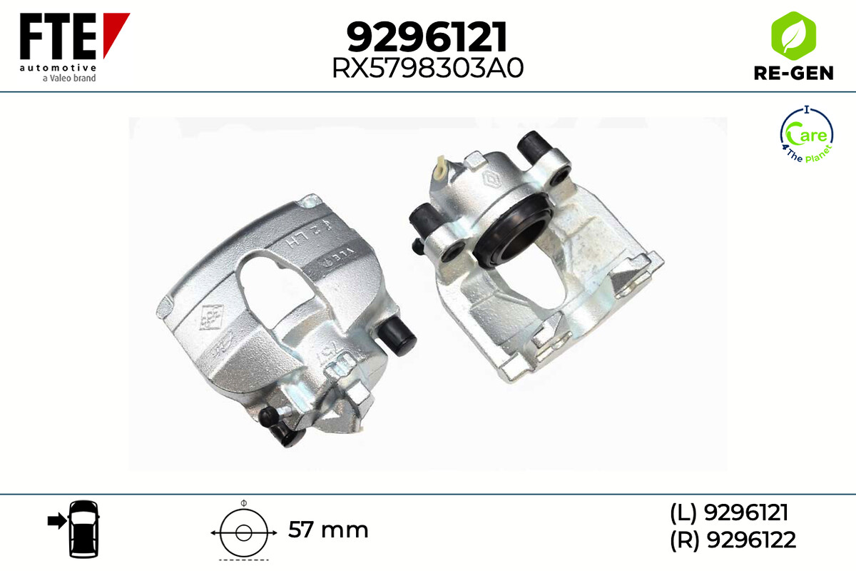 Étrier de frein FTE automotive GmbH ref. 9296121