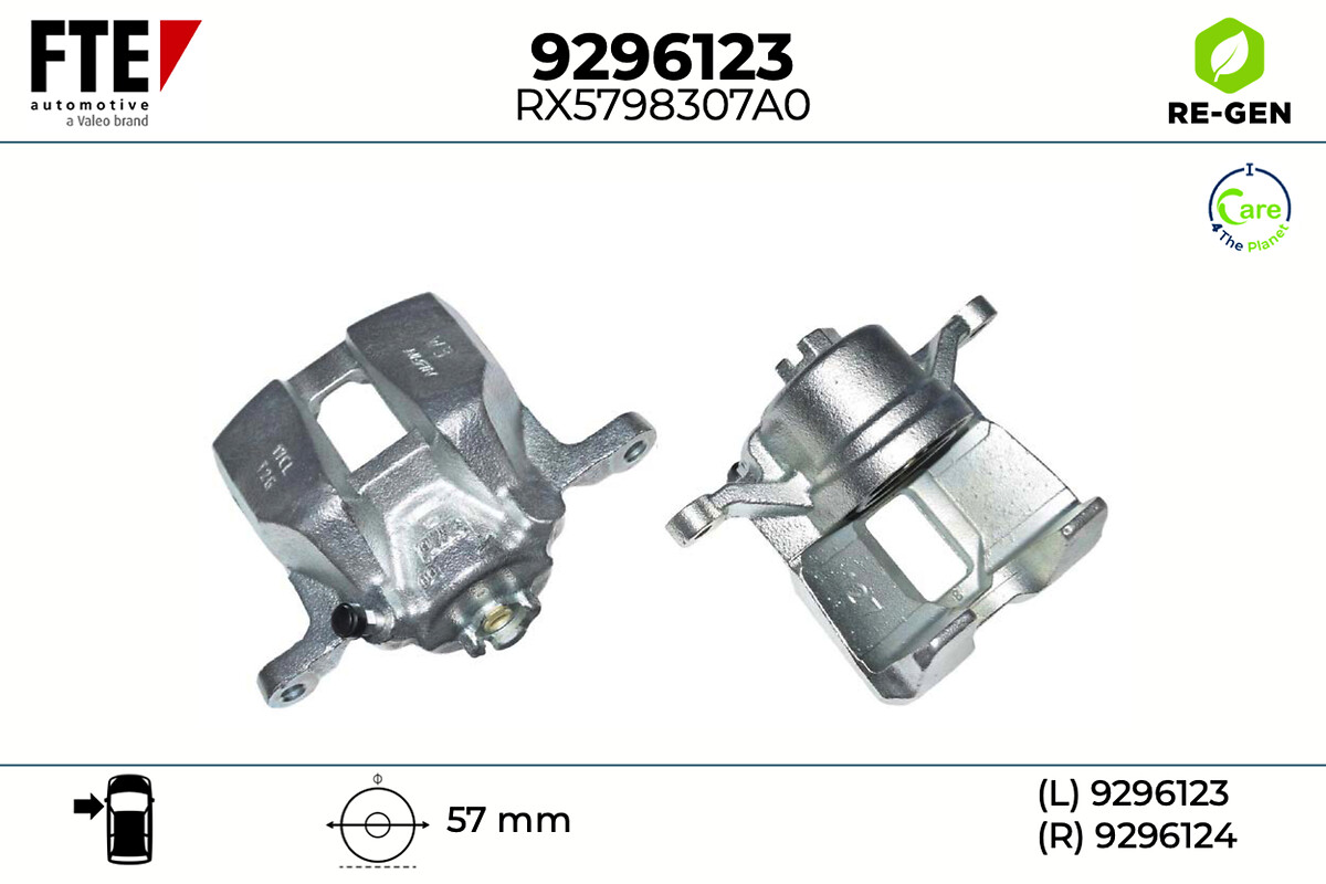 Étrier de frein FTE automotive GmbH ref. 9296123