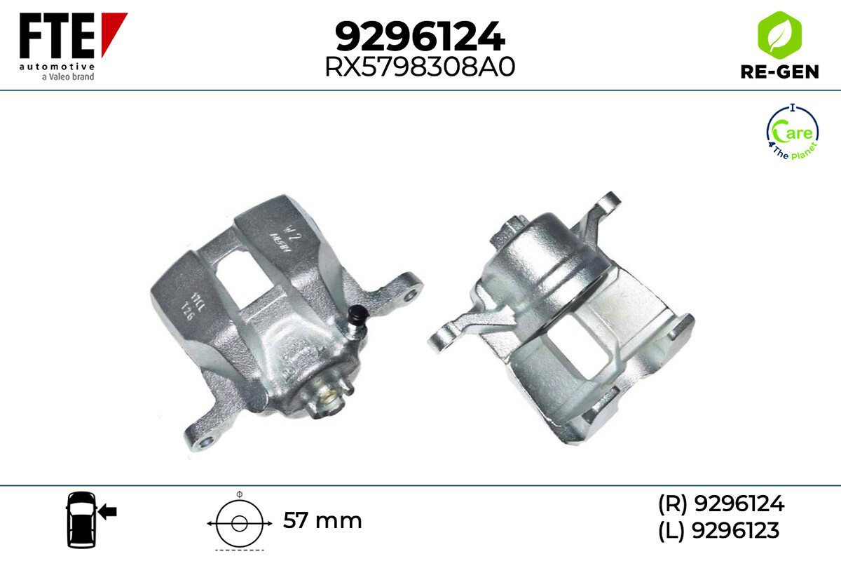 Étrier de frein FTE automotive GmbH ref. 9296124