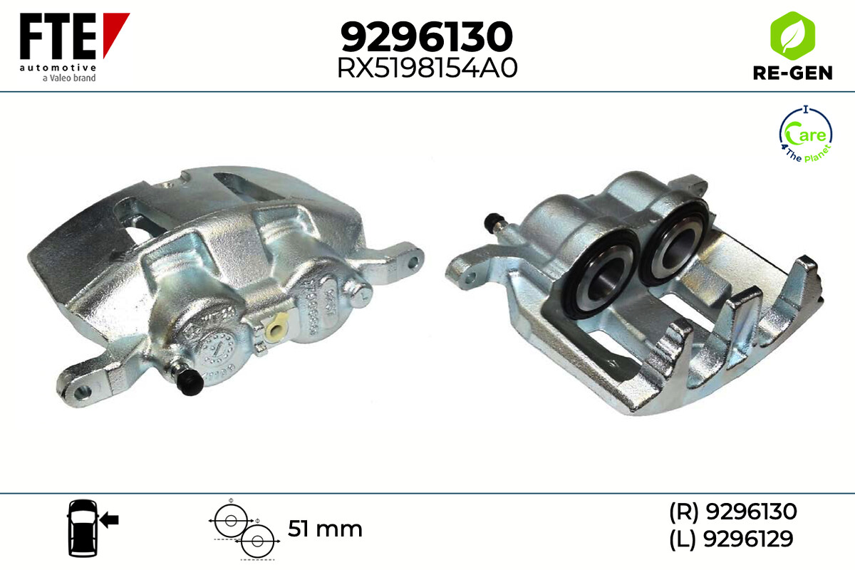Étrier de frein FTE automotive GmbH ref. 9296130