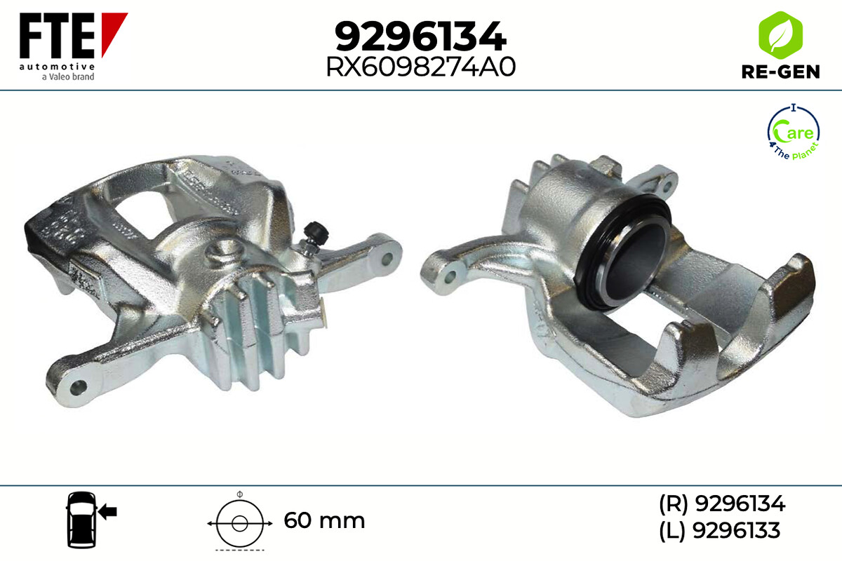 Étrier de frein FTE automotive GmbH 9296134